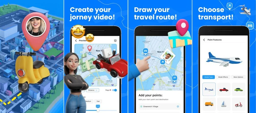 旅游地图制作者夸耀e1697470325619 best apps to create awesome animated travel route map