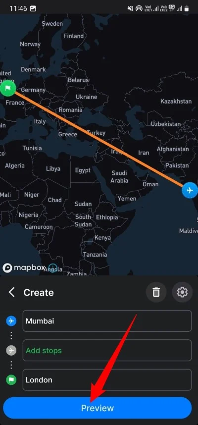 预览1 best apps to create awesome animated travel route map