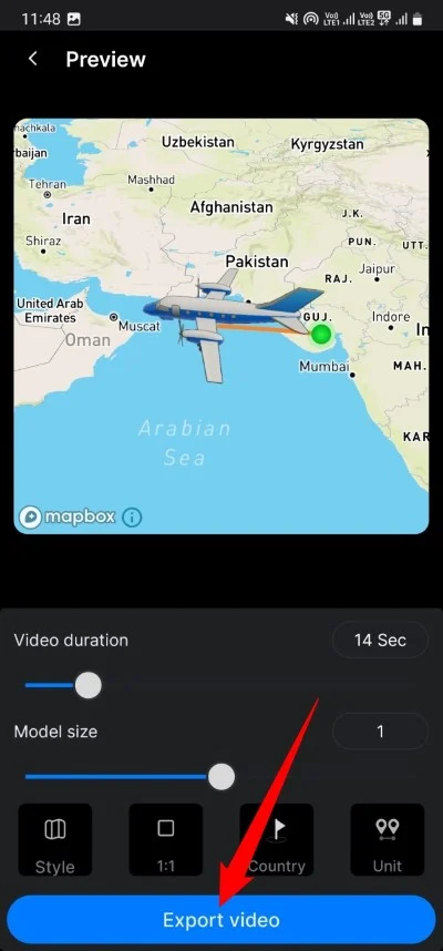 导出视频1 best apps to create awesome animated travel route map