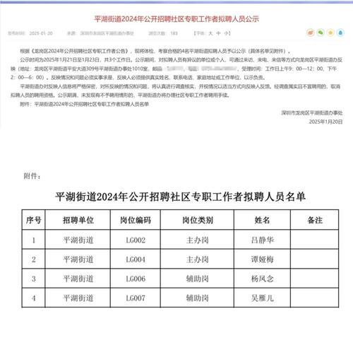 2025广东广州市海珠区南石头街招聘雇员拟递补录用人员公示